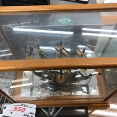 リサイクルショップどりーむ鹿大前店　No.3638　船の飾り・べっ甲・ガラスケース　アンティークの画像