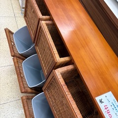 【リユースマン倉敷】ラタンチェスト 棚  収納棚の画像