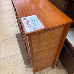 【リユースマン倉敷】ラタンチェスト 棚  収納棚の画像