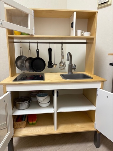 IKEA 子供用 おままごとキッチン 付属品付き