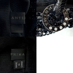 【極美品】ANTEPRIMA アンテプリマ スクエア グリッター ワイヤーバッグ エナメルブラック②の画像