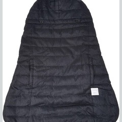 BABYHOPPER 抱っこ紐カバー 防寒 ウインター・マルチプルダウンカバー メランジ チャコールの画像