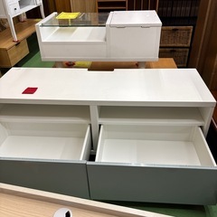 【ドリーム川西店御来店限定】☆ジモティー見たよ♪割引☆ローボード　WHTクリーニング済み 【2125560000036960】の画像