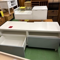 【ドリーム川西店御来店限定】☆ジモティー見たよ♪割引☆ローボード　WHTクリーニング済み 【2125560000036960】の画像