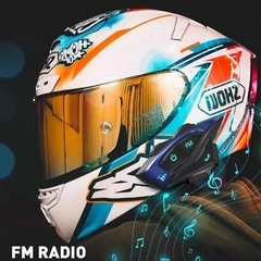 バイクインカム 2人同時通話 インカムバイク用通信機器 超軽量 バイク無線機 の画像