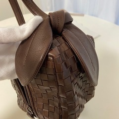 【本革・未使用品】ポニーレザー メッシュ キューブ型バッグ（日本製）の画像