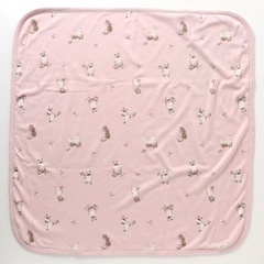 新品　ねこ×リボン柄ブランケットの画像