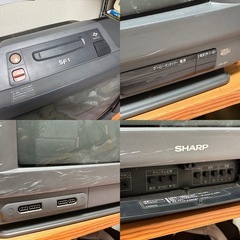【超希少・動作確認済】SHARP SF1 本体+コントローラ2個セット 任天堂スーパーファミコン互換機 ブラウン管　昭和　レトロの画像