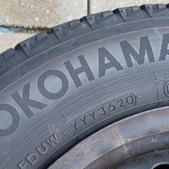 YOKOHAMA IG50PLUS 165/70R14スタッドレス　14インチ鉄ホイール付きの画像