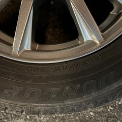 スタッドレス付きホイール185/65R15pcd100の画像