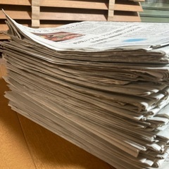 新聞紙　9.0kg  未読のものがほとんどです　朝日新聞の画像