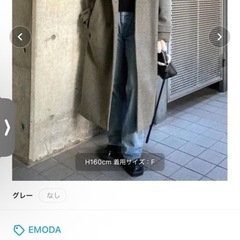 EMODA ワイドカラー ロングコート 
の画像