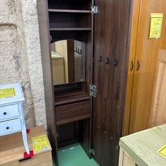 【ドリーム川西店御来店限定】☆ジモティー見たよ♪割引☆姿見扉付きドレッサー　クリーニング済み 【2125560000038060】の画像