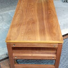ユーカス　木製 ローテーブル　センターテーブル　座卓　引き出し付き　サイズ（約）幅105×奥49×高38　　■近隣配送無料 買取GO‼　栄和店の画像