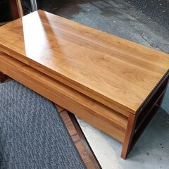 ユーカス　木製 ローテーブル　センターテーブル　座卓　引き出し付き　サイズ（約）幅105×奥49×高38　　■近隣配送無料 買取GO‼　栄和店の画像