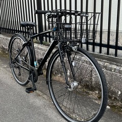 ＜整備済＞ブリヂストンTB1・街乗りクロスバイク・ブラック・27インチ・7段変速 LEDオートライト の画像