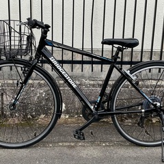 ＜整備済＞ブリヂストンTB1・街乗りクロスバイク・ブラック・27インチ・7段変速 LEDオートライト の画像