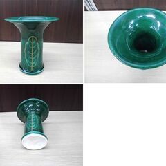 瑞山造 三具足 加賀瑞山造 萬古焼 香炉、燭台、花立の一揃 茶道 裏千家 茶席 共箱付 中古 茶道具 苫小牧西店の画像