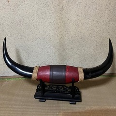 水牛つの　置物の画像