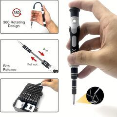 【決まりました】精密ドライバーセット 修理ツールキット 電子機器、メガネの修理、ポータブルケース付きの画像