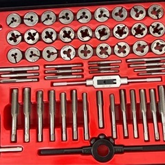 タングステン鋼製　タップダイスセット　63PCSの画像