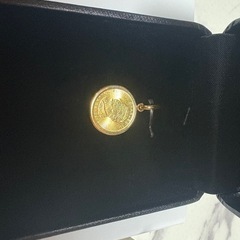 ペンダントトップK24 メイプルリーフコイン 1/100z K18 枠付 （Type-SP） リバーシブル タイプ※チャールズ3世の画像