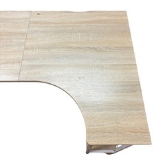 L字デスク ラック付き 傷あり の画像