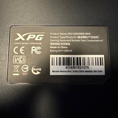 XPG SORCERER MINI ゲーミング キーボードの画像