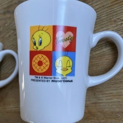 ミスド　ミスタードーナツ　tweety マグカップ　2個セットの画像