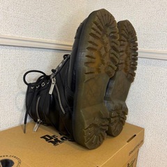 【Dr.MARTENS】ドクターマーチン 1460 ベックス ジップ 8ホールブーツ UK7(26cm ) BEX ZIP 8EYE BOOT BLACK 厚底 入手困難【極美品】の画像
