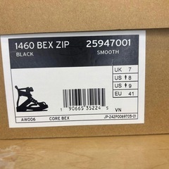 【Dr.MARTENS】ドクターマーチン 1460 ベックス ジップ 8ホールブーツ UK7(26cm ) BEX ZIP 8EYE BOOT BLACK 厚底 入手困難【極美品】の画像