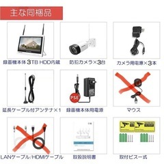 防犯カメラ（モニター付き
）の画像