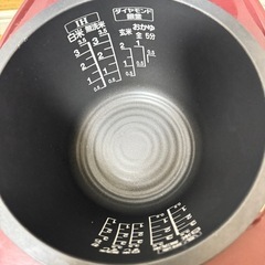 炊飯器 TOSHIBA RC-6XF レッド 3.5合炊き  通電確認済みの画像