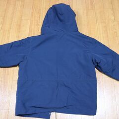 ★冬物 コート140cm★クラシカルエルフ 3WAYミドル丈無地ボアマウンテンパーカー(ライナー取外し可)★子供 女の子 ネイビー★上着 ダウン ジャンパー 防寒★の画像