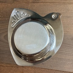 鳥型ステンレス灰皿の画像