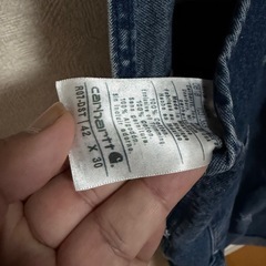 カーハート　デニムオーバーオール　42インチの画像