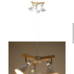 オーム電機 3灯ペンダントライト 保証書付きの画像