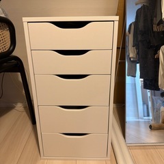 IKEA  収納　デスク　コスメ収納　白　可愛い　韓国風の画像