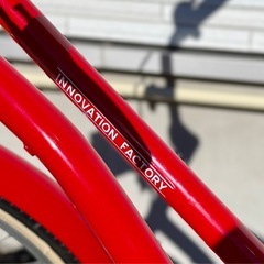 【引取希望】﻿20インチ サイクルベースあさひ イノベーション ファクトリー 子供用自転車 レッド　中古の画像