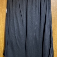 新品未使用 ティアード ブラック ロングスカートの画像