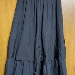 ノンブランド 黒フレアスカートの画像