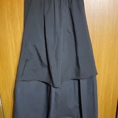 ノンブランド 黒フレアスカートの画像