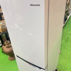 店舗型販売3ヶ月保証付❗️大阪市内送料❗️無料Hisense☆150L☆2ドア冷凍冷蔵庫☆右開き☆大容量冷凍室!!☆霜取り不要の画像