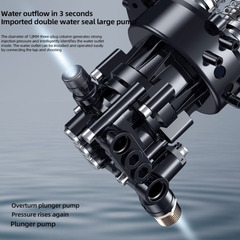 🧼🟢【新品未使用】BooMax 高圧洗浄機 コードレス USB充電式 自吸式 フォームノズル付 噴射距離8m 洗車/ベランダ/庭/玄関掃除 小型 ポータブル 高圧洗車機の画像