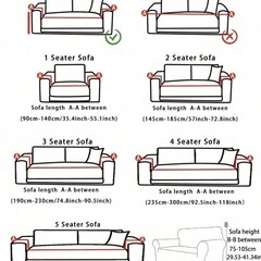 【新品未使用】ソファーカバー 3人がけ color キャメルブラウンの画像