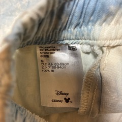 UNIQLO ミッキーマウス 水色タイダイ柄ハーフパンツ  の画像