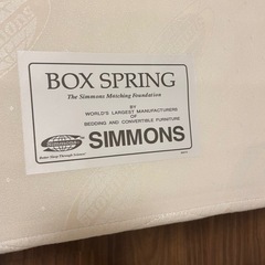 高級⭐️シモンズセミダブルベッド フレーム+マットレスの画像
