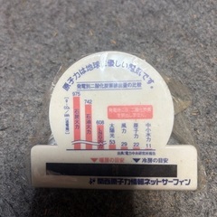 「クリップ式 簡易温度計（液晶） ノベルティ／関西原子力情報ネットサーフィン」の画像