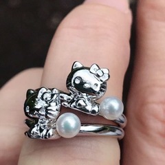 TASAKI Hello Kitty アコヤパールリングの画像