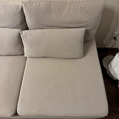 IKEA SÖDERHAMN ソーデルハムン 3人掛けコンパクトソファセクション, フリードトゥナ ライトベージュの画像